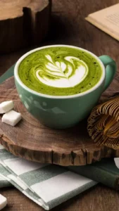 Matcha latte coffee (Cà phê latte trà xanh)